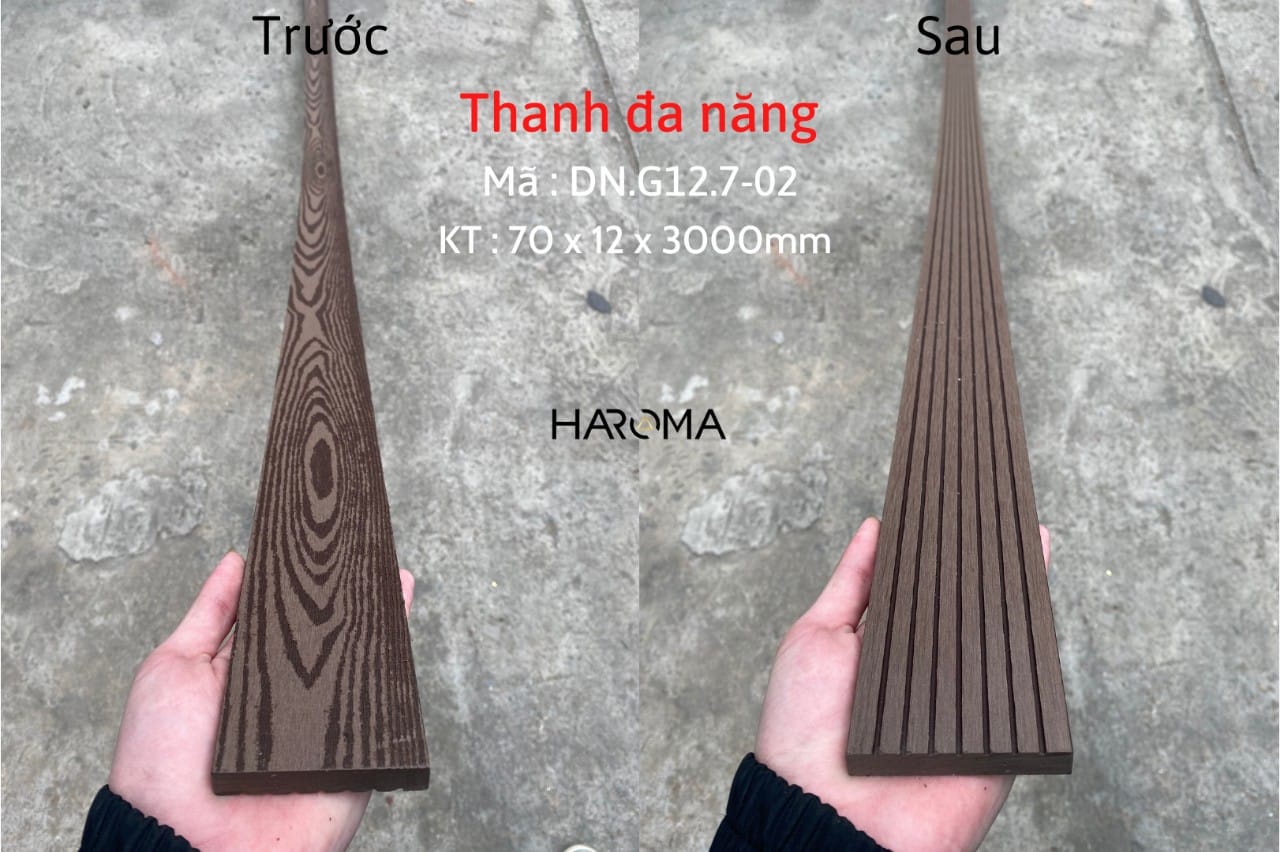 Chi tiết và báo giá thanh đa năng gỗ nhựa ngoài trời - Haroma