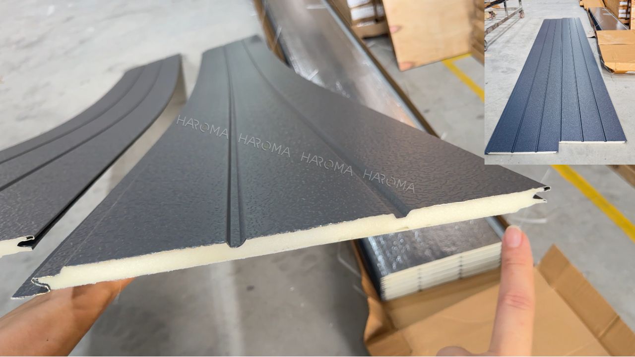 Review tấm panel tôn xốp cách nhiệt Haroma mẫu mới dài 3m8