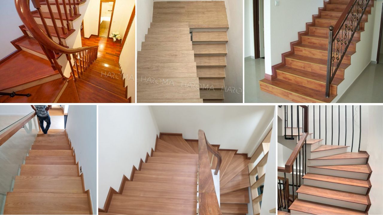 So sánh vật liệu ốp cầu thang: Nên chọn tấm nhựa giả gỗ hay gỗ công nghiệp?