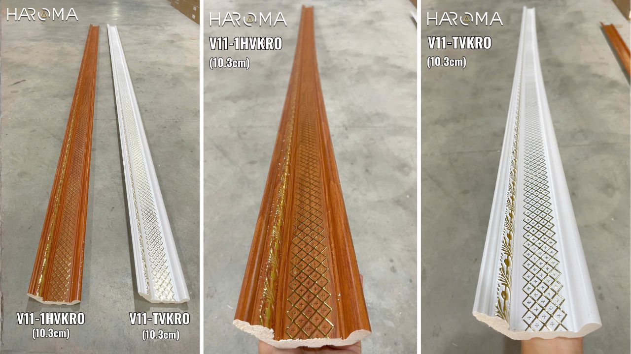 Tổng kho phụ kiện phào PS trang trí trần nhựa Nano, trần tường thạch cao