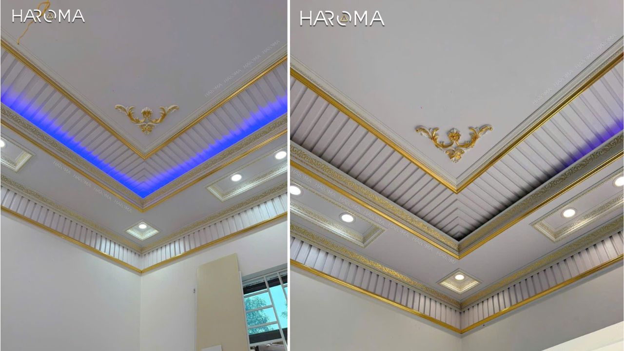 Tổng kho phụ kiện phào PS trang trí trần nhựa Nano, trần tường thạch cao