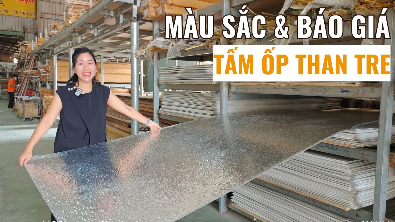 Full bộ màu tấm ốp than tre và báo giá mới nhất tại tổng kho