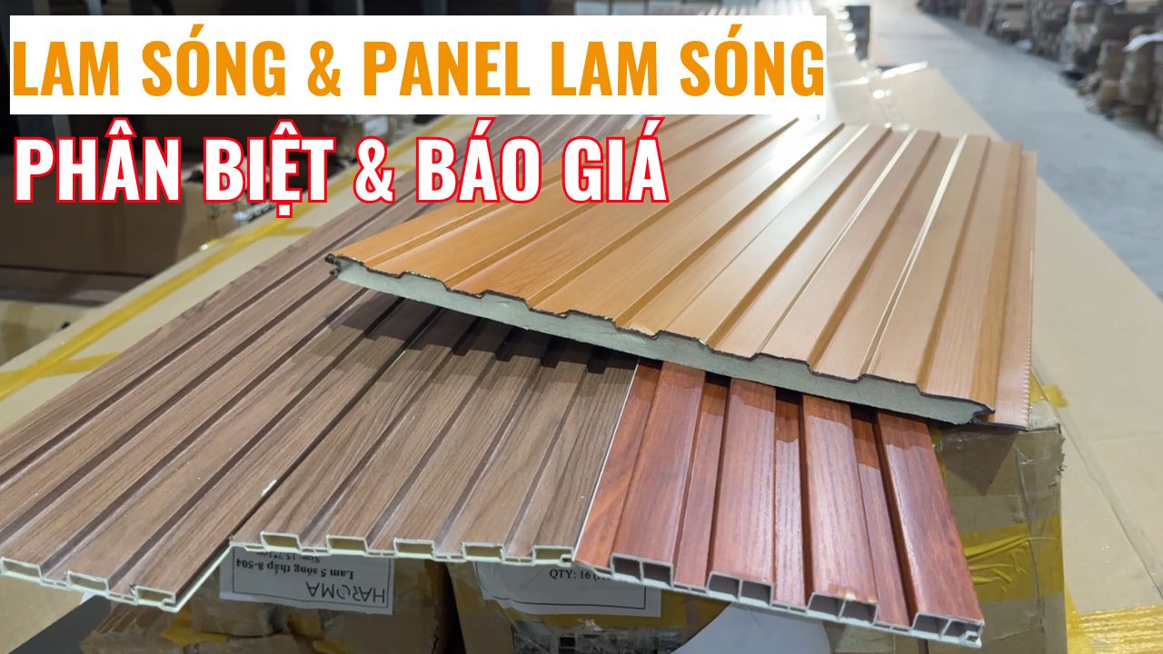 Phân biệt và báo giá lam sóng nhựa và tấm panel lam sóng ốp tường