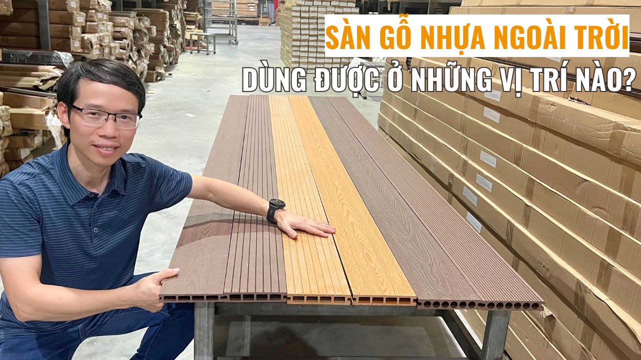 Sàn gỗ nhựa ngoài trời dùng được ở những vị trí nào?