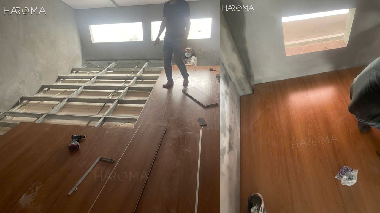 Tăng diện tích sống với sàn chịu lực nhựa giả gỗ Haroma