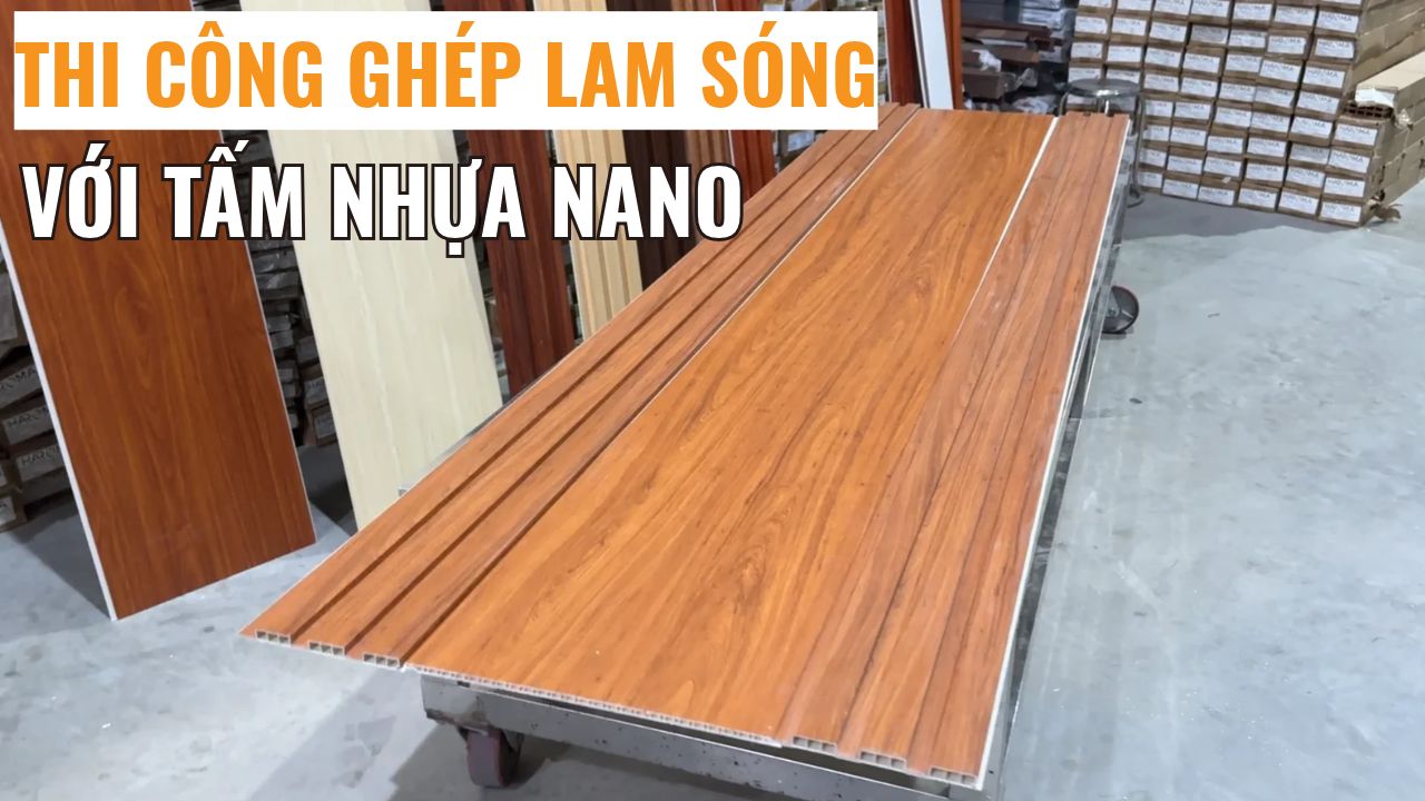 Tấm nhựa ốp tường nano kết hợp lam sóng cải tạo nhà cực đẹp!