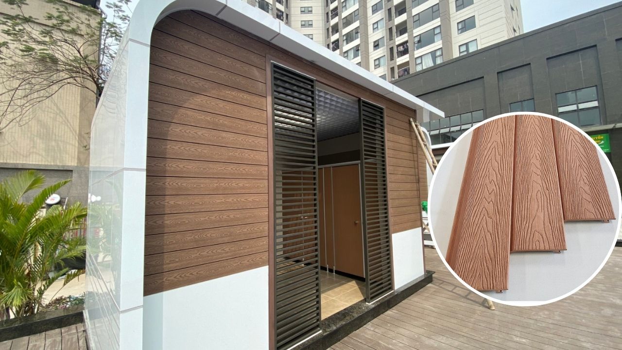 Gỗ nhựa ốp mặt tiền đẹp giá rẻ - xu hương trang trí nội thất mới nhất 2025