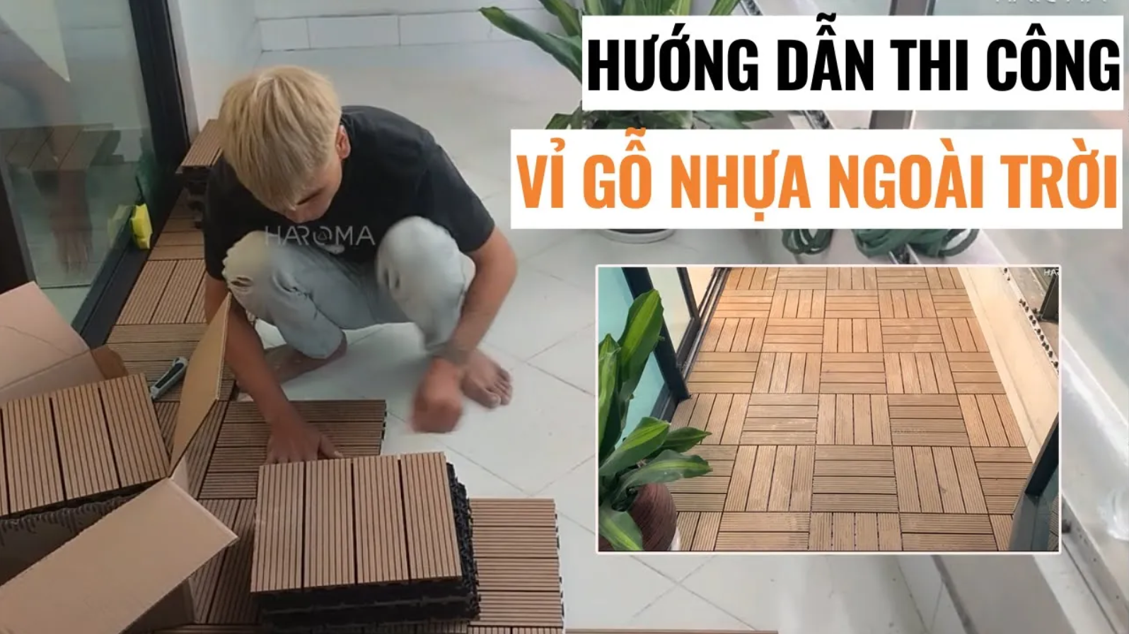 Hướng dẫn chi tiết các bước lắp đặt vỉ gỗ nhựa ngoài trời