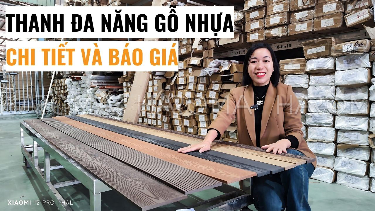 Chi tiết và báo giá thanh đa năng gỗ nhựa ngoài trời - Haroma