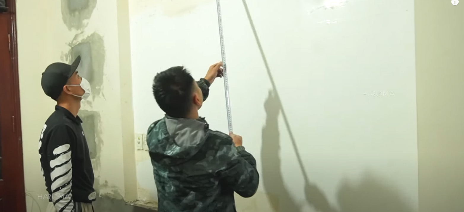 Khảo sát đo đạc diện tích tường thi công lam sóng ốp tường
