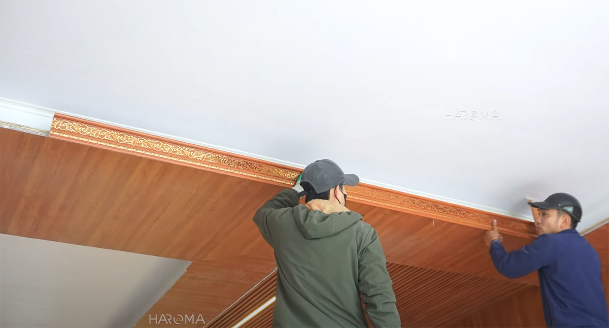 Ốp trần nhựa bằng tấm ốp nano thực hiện như thế nào?