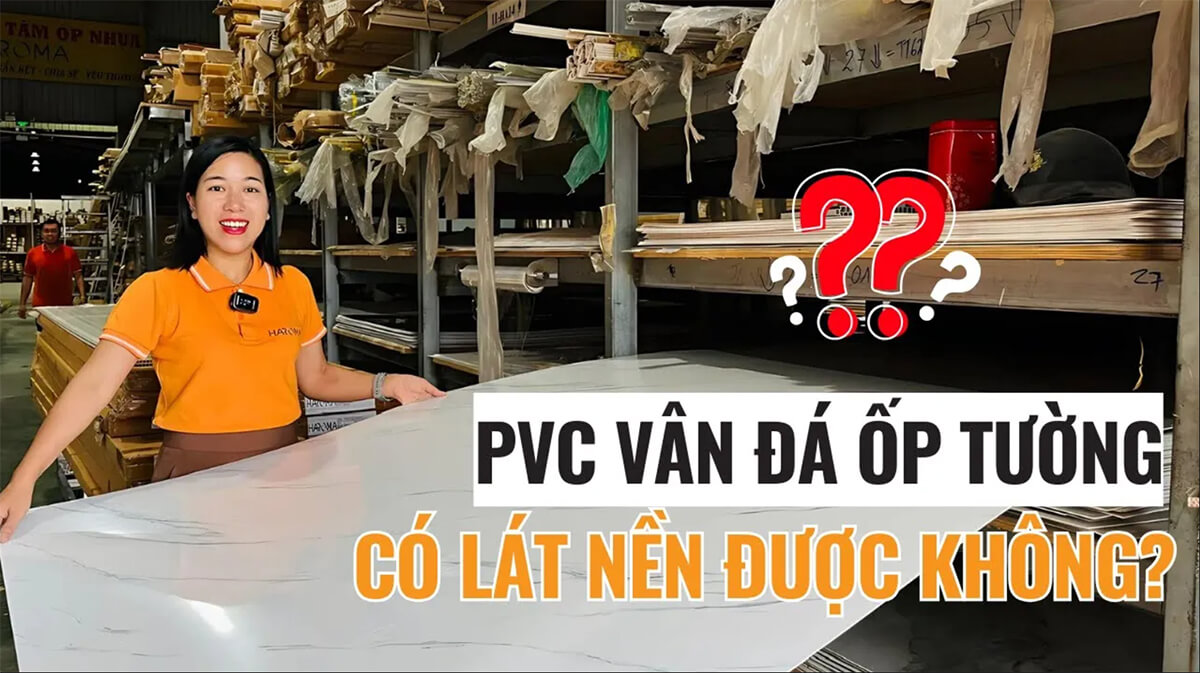 Tấm PVC vân đá có lát nền nhà thay cho gạch đá hoa được không?